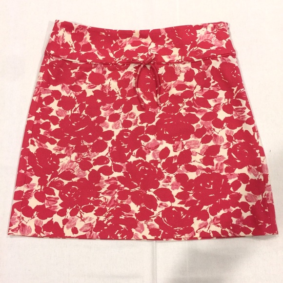 J. CREW Hot Pink Floral Skirt - Picture 1 of 5